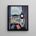 Fenêtre sur la mer en été - Marsden Hartley — kehystetty taideteos seinällä
