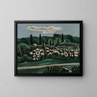 Les Derniers Murs de Pierre à Dogtown - Marsden Hartley — kehystetty taideteos seinällä
