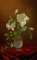 Cherokee-ruusut lasimaljakossa - Martin Johnson Heade — näkymä teoksesta