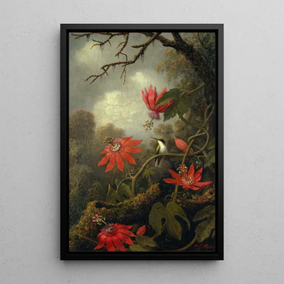 Martin Johnson Heade - Hummingbird and Passionflowers.webp
