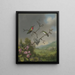 Colibris et fleurs de pommier - Martin Johnson Heade — kehystetty taideteos seinällä