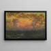 Auringonlasku rannalla Näkymä New Yorkin satamasta auringonlaskussa Floridassa - Martin Johnson Heade — kehystetty taideteos seinällä