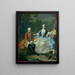 Le comte Giacomo Durazzo déguisé en chasseur avec sa femme Ernestine Aloisia Ungnad von Weissenwolff - Martin van Meytens — kehystetty taideteos seinällä