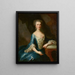 Madame N. Ruard porte des cappellari - Martin van Meytens — kehystetty taideteos seinällä