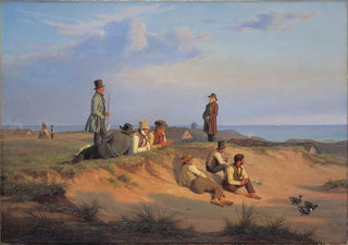 Martinus Rrbye - Mnd af Skagen en sommeraften i godt vejr.webp