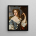Portrait d'une dame - Mary Beale — kehystetty taideteos seinällä