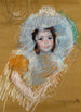 Tytön pään muotokuva - Mary Cassatt — näkymä teoksesta