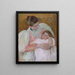 Infirmière et enfant - Mary Cassatt — kehystetty taideteos seinällä