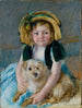 Sara avec son chien - Mary Cassatt — näkymä teoksesta
