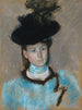 Le chapeau noir - Mary Cassatt — näkymä teoksesta