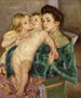 La Caresse - Mary Cassatt — näkymä teoksesta