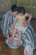 Lapsen kylpy - Mary Cassatt — näkymä teoksesta