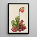 tavallinen purppura-sarracenia Sarracenia purpurea venosa - Mary Vaux Walcott — kehystetty taideteos seinällä