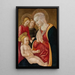 Vierge à l'Enfant - Maître de la Nativité de Castello — kehystetty taideteos seinällä
