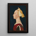 Portrait d'une femme - Maître de la Nativité de Castello — kehystetty taideteos seinällä