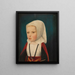 Portrait d'une princesse en bas âge - Maître de la Légende de la Madeleine — kehystetty taideteos seinällä
