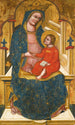 Madonna ja lapsi majesteetissa - Maître du Crucifix de Pesaro — näkymä teoksesta