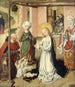 L'Adoration de l'Enfant - Maître du Retable de Saint-Barthélemy — näkymä teoksesta