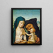 La Sainte Famille - Maître du Retable de Saint-Barthélemy — kehystetty taideteos seinällä