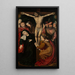 Kristuksen ristiinnaulitseminen - Maître de la Crucifixion de Turin — kehystetty taideteos seinällä