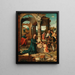 L'Adoration of the Shepherds - Master of the Adoration von Groote — kehystetty taideteos seinällä
