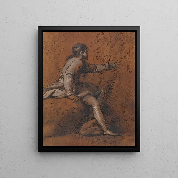 Mather Brown - Man Seated on a Rock.webp