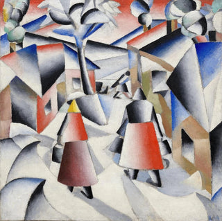 Matin dans le village après la tempête de neige - Kazimir Malevich