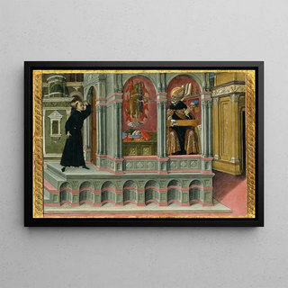 Matteo di Giovanni - Saint Augustines Vision of Saints Jerome and John the Baptist.webp