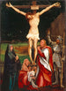 Ristiinnaulitseminen - Matthias Grünewald — näkymä teoksesta