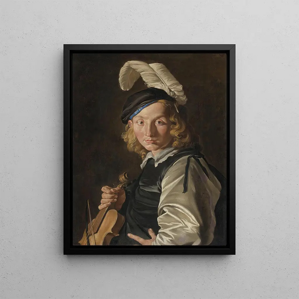 Matthias Stom - Young Man With A Fiddle.webp