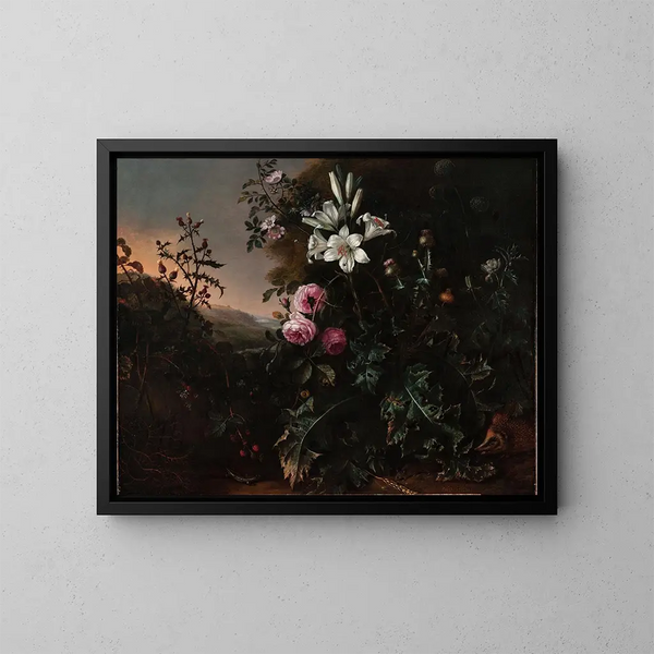 Nature morte - Matthias Withoos — kehystetty taideteos seinällä