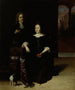 Portrait d'une femme et d'un homme dans un intérieur - Matthias Wulfraet — näkymä teoksesta