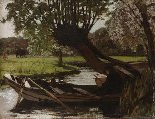 Bateau avec un saule pollard - Matthijs Maris — näkymä teoksesta