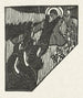 Illustration du Christ portant la croix et de religieuses accompagnant un poème du recueil de poésie Sagesse de Paul Verlaine - Maurice Denis — näkymä teoksesta