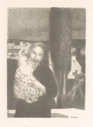Maurice Denis - Moeder met baby bij een cipres.webp