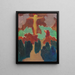 Le Christ orange - Maurice Denis — kehystetty taideteos seinällä
