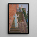 Visitation portaikossa Silenciossa - Maurice Denis — kehystetty taideteos seinällä