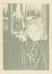 Nainen vesikarafilla tarjottimella - Maurice Denis — näkymä teoksesta