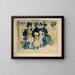 Le long du boulevard - Maurice Prendergast — kehystetty taideteos seinällä