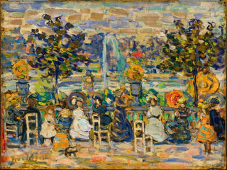 Luxembourgin puutarhoissa - Maurice Prendergast — näkymä teoksesta