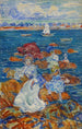 Figures à marée basse sur les rochers - Maurice Prendergast — näkymä teoksesta