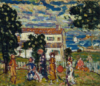 Village de la Nouvelle-Angleterre - Maurice Prendergast — näkymä teoksesta