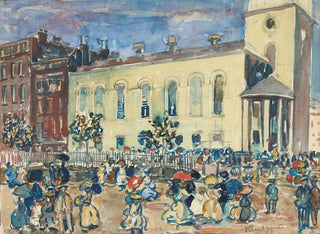 Bostonin Park Streetin kirkosta - Maurice Prendergast — näkymä teoksesta
