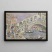 Pont du Rialto, katettu silta, Venetsia - Maurice Prendergast — kehystetty taideteos seinällä