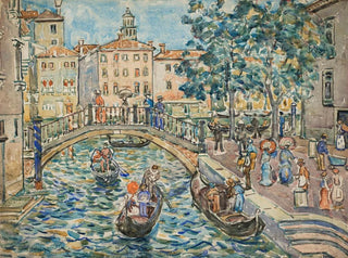 Venetsian näkymä - Maurice Prendergast — näkymä teoksesta