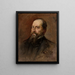 Portrait du peintre Lucjan Wrotnowski - Maurycy Trębacz — kehystetty taideteos seinällä