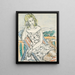 Portrait d'une jeune fille - Max Beckmann — kehystetty taideteos seinällä