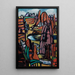 Kallioinen maisema kivikkoineen - Max Beckmann — kehystetty taideteos seinällä