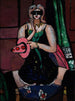 Masque de carnaval Colombine verte violette et rose - Max Beckmann — näkymä teoksesta