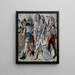 Le Christ et le pécheur - Max Beckmann — kehystetty taideteos seinällä